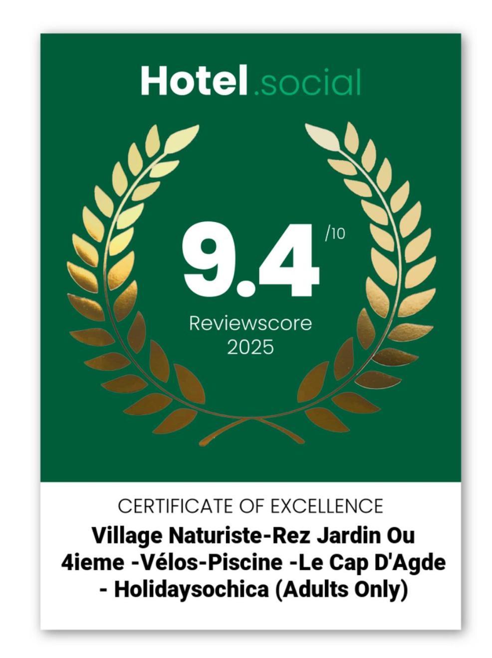Rez De Jardin Ou Ascenseur 4 Ieme Piscine -Wifi-Village Naturiste Holidaysochic Агд Экстерьер фото